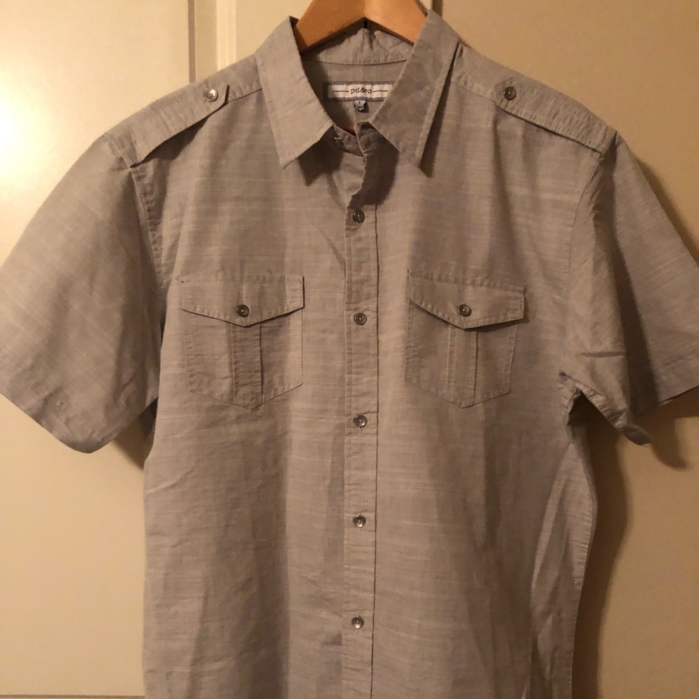 PD&C Men’s short-sleeved causal button down
